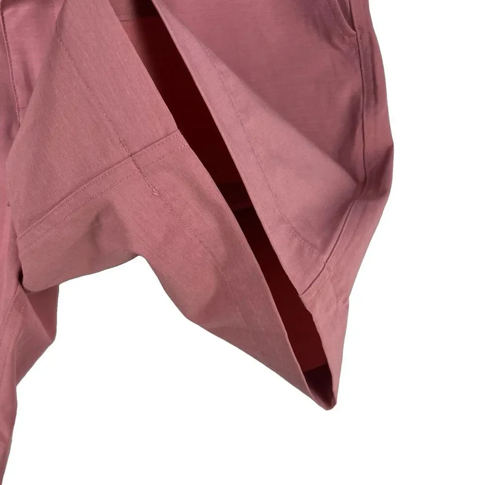 Faherty All Day Shorts Men's 34 Drawstring Chino 7 Inseam Stretch Dark Pink